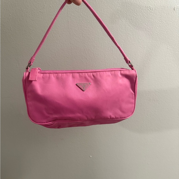 Prada Pink tessuto Nylon Pouch - Picture 1 of 8